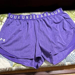 Under Armour Women's Violet Athletic Shorts